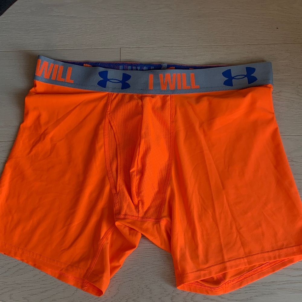 Under Armour Men's Vibrant Orange Boxer Briefs